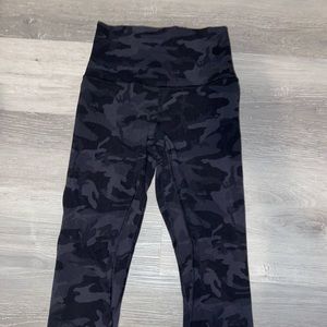 Camo Lululemon align tights full length size 4